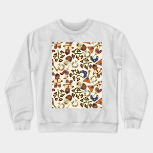 Russian Pattern Crewneck Sweatshirt